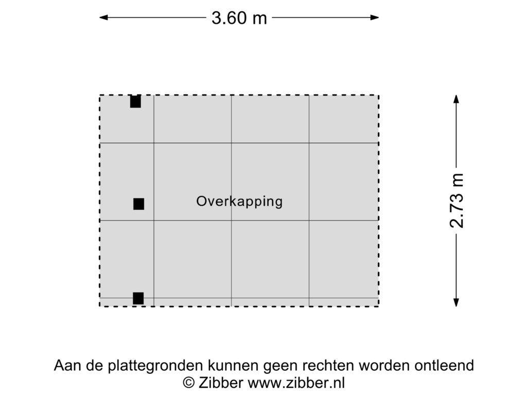 Bekijk plattegrond van Overkapping van Kitskensdal 14