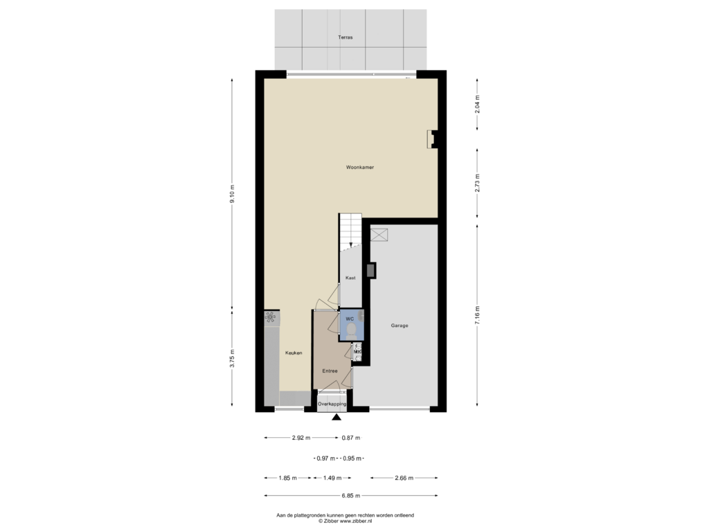 Bekijk plattegrond van Begane grond van Breevaarthoek 10