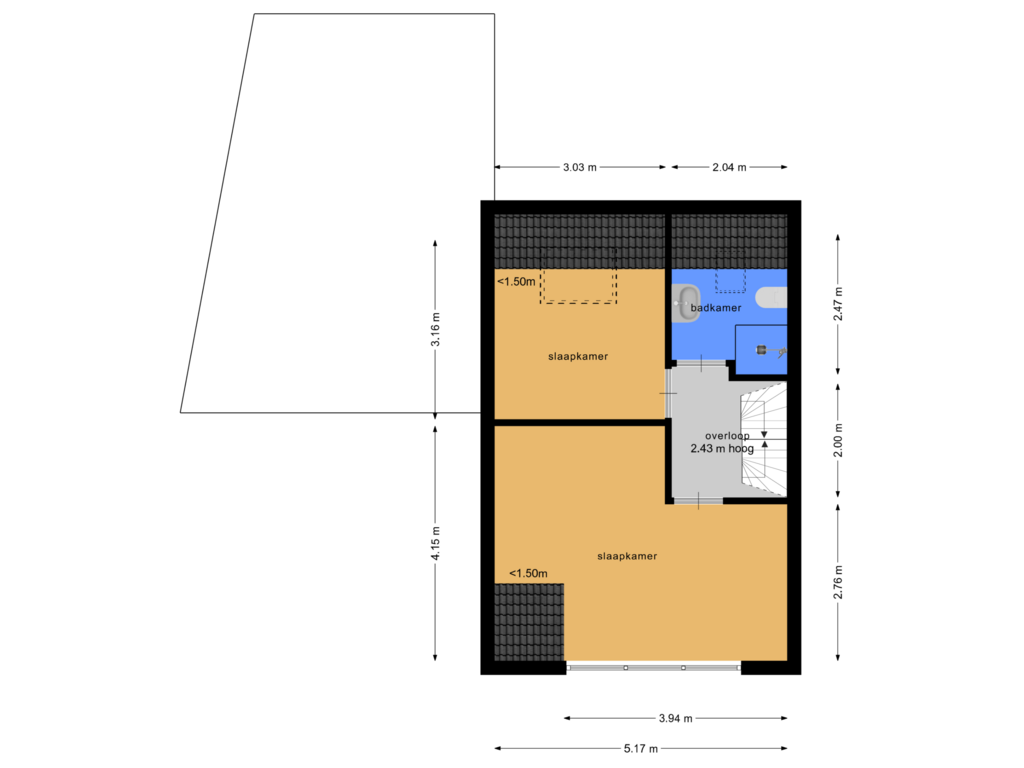 Bekijk plattegrond van Etage van Erf 9