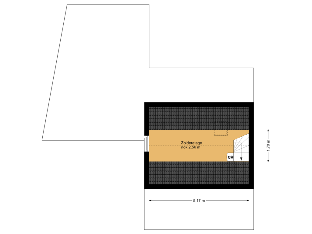 Bekijk plattegrond van Etage 2 van Erf 9