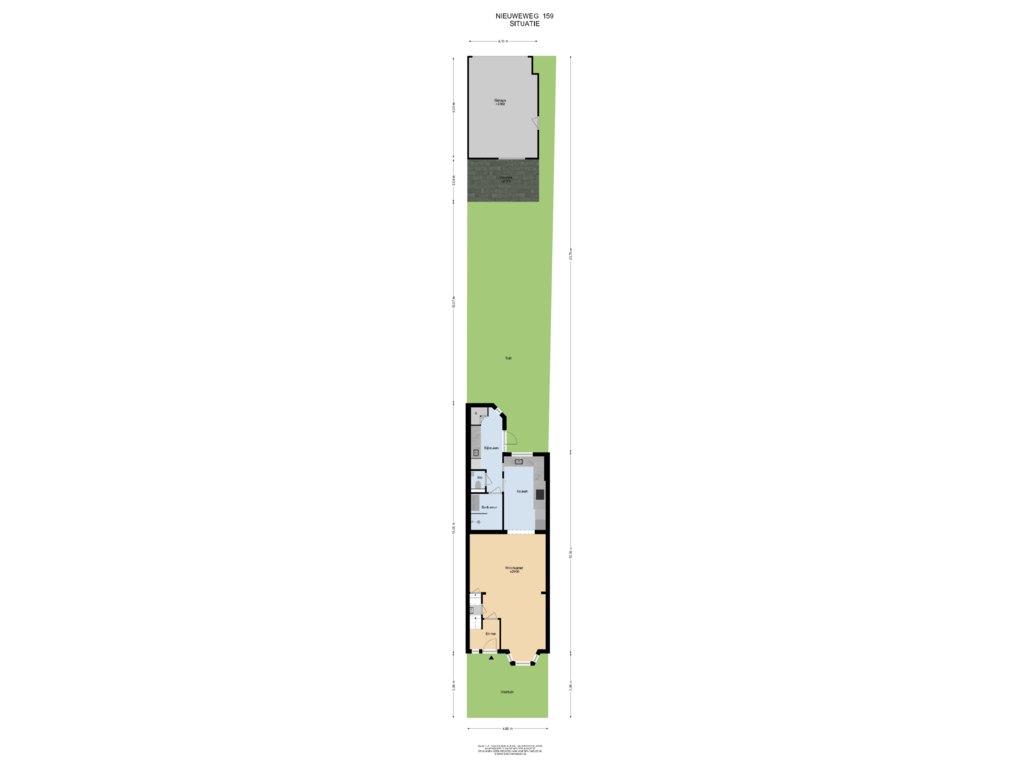 Bekijk plattegrond van Situatie van Nieuweweg 159