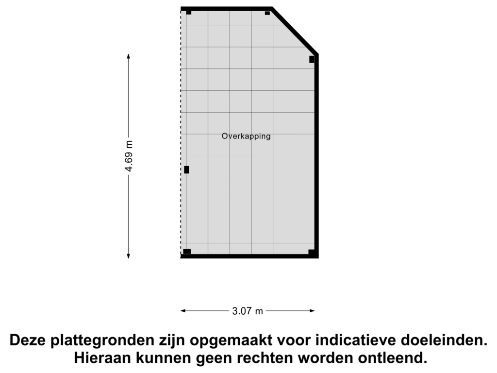 Bekijk plattegrond van Overkapping van Zandseveldweg 62