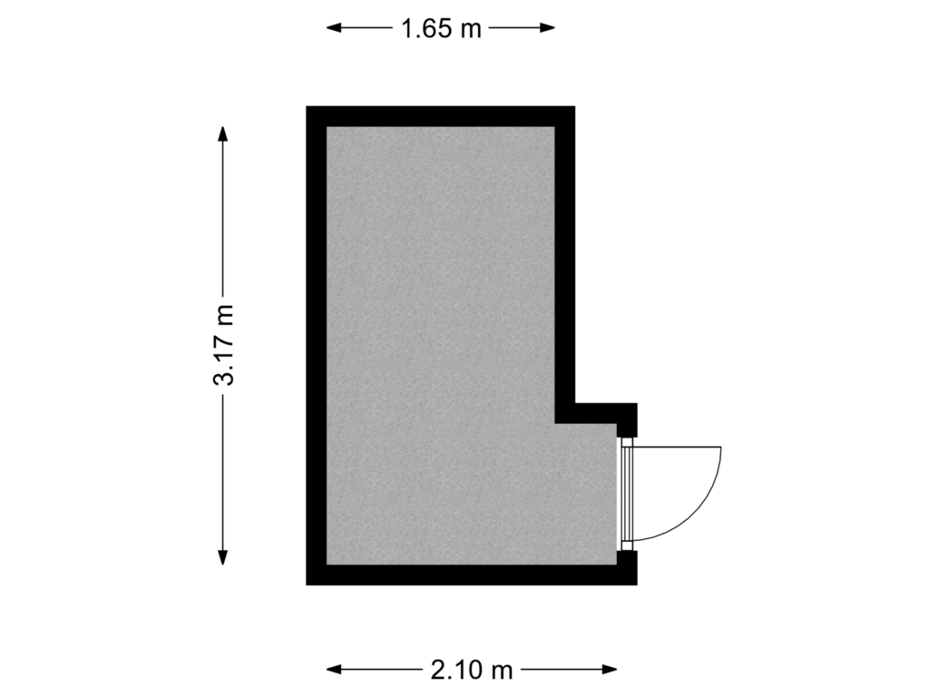 Bekijk plattegrond van Berging van Lizzy Ansinghhof 21