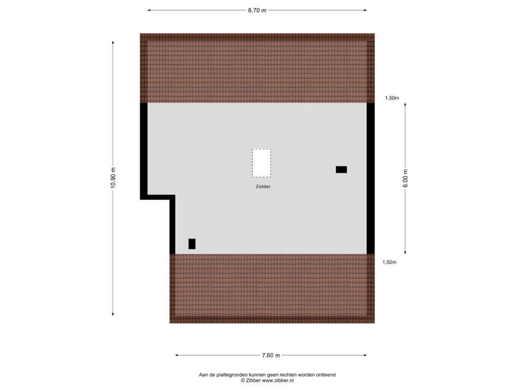 Bekijk plattegrond van Zolder van Havezatelaan 171