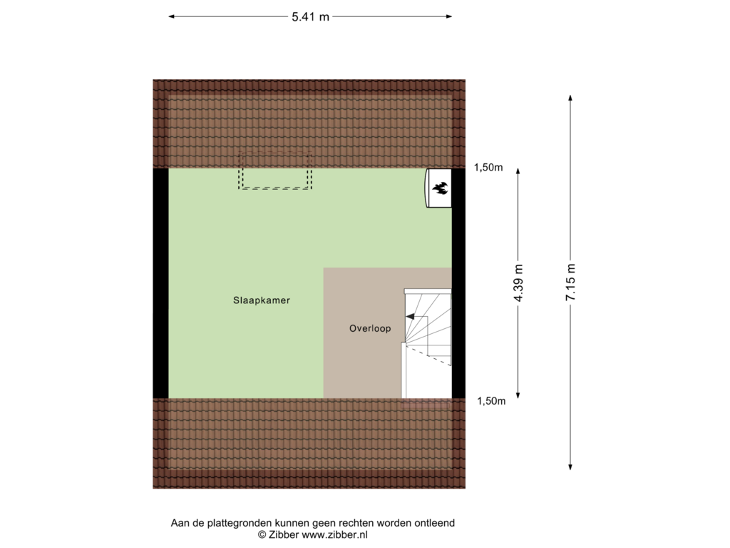 Bekijk plattegrond van Tweede verdieping van Speenkruidstraat 35