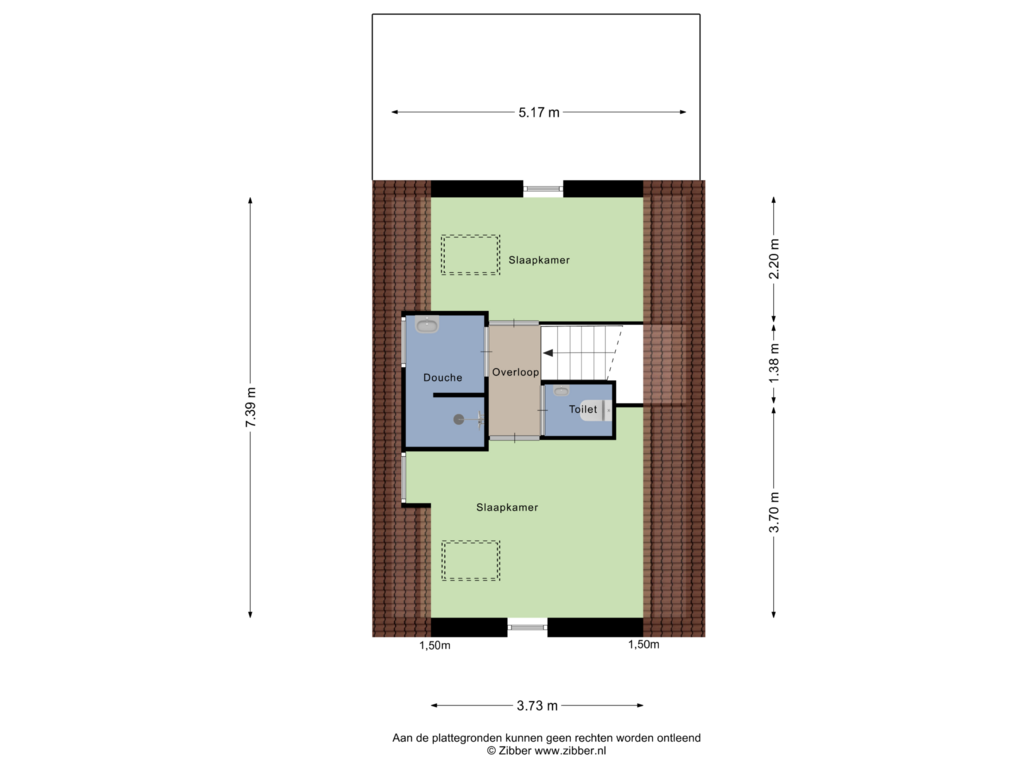 View floorplan of Eerste Verdieping of Oerdijk 3-A