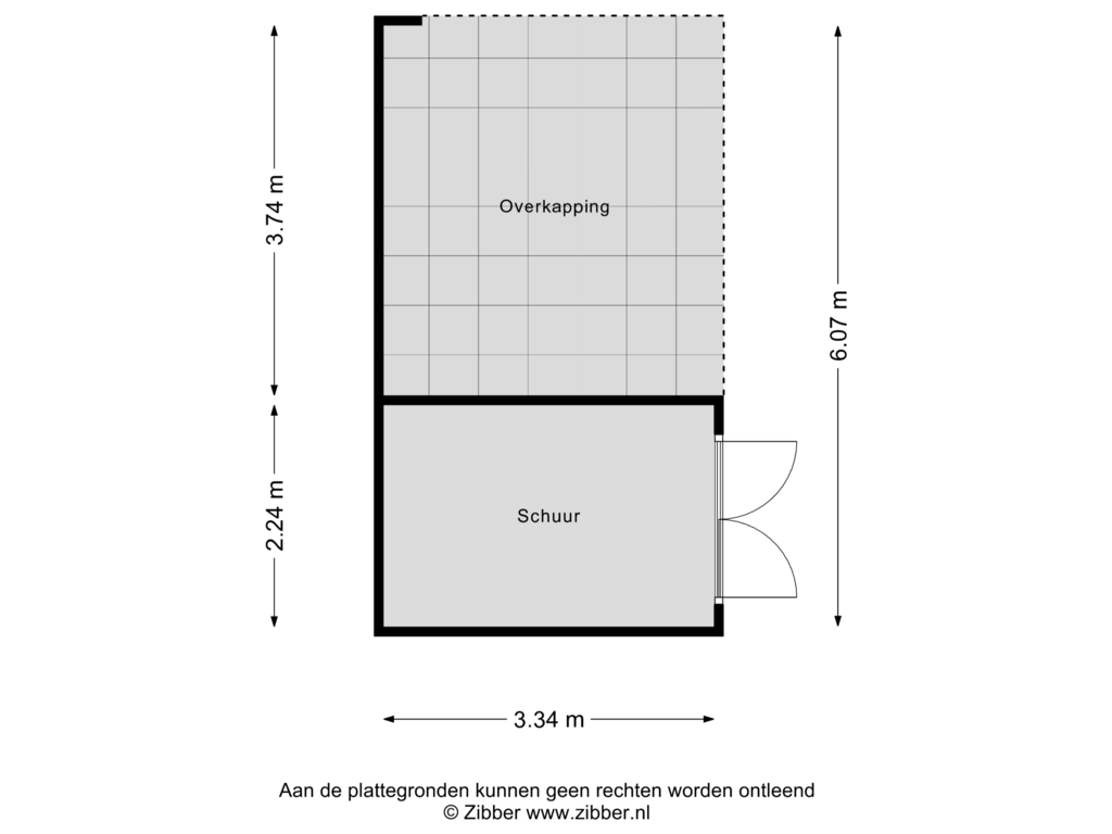 View floorplan of Schuur of Oerdijk 3-A