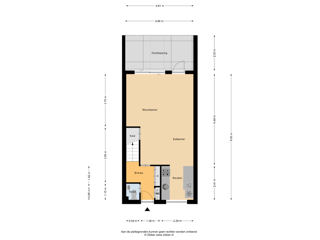 Bekijk plattegrond van Begane Grond van Juliana van Stolbergstraat 7