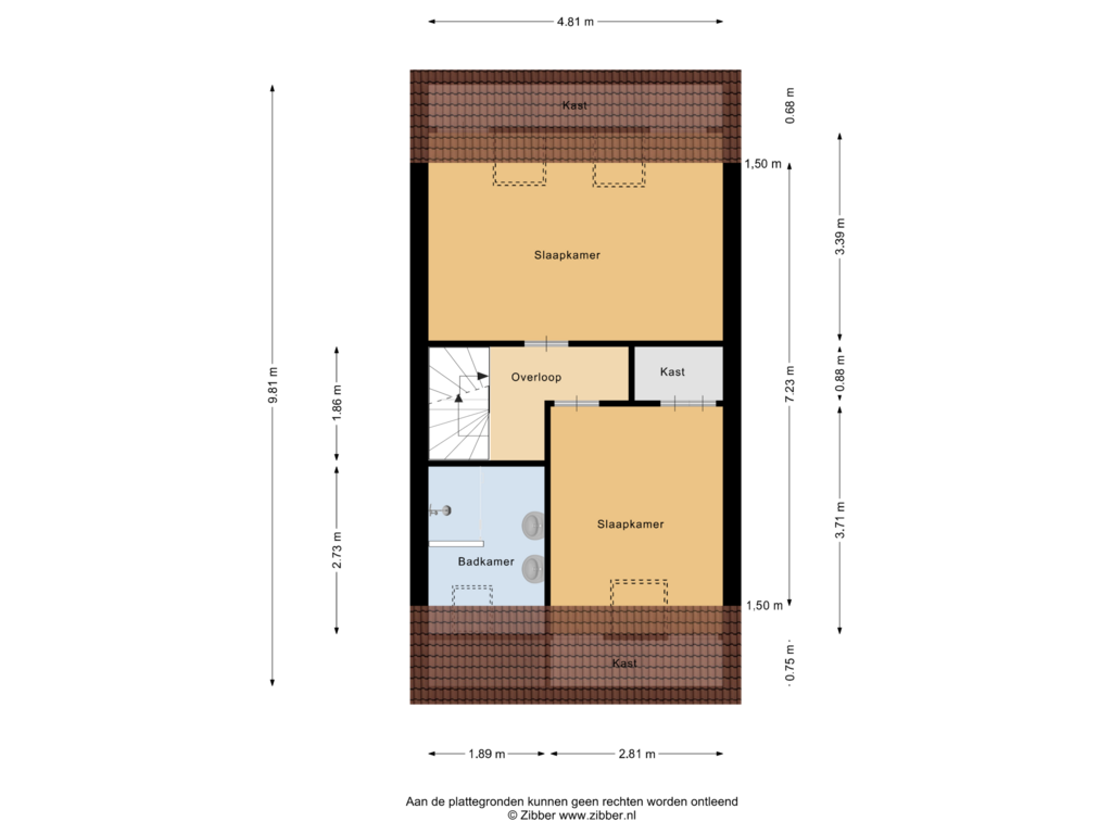 Bekijk plattegrond van Eerste Verdieping van Juliana van Stolbergstraat 7