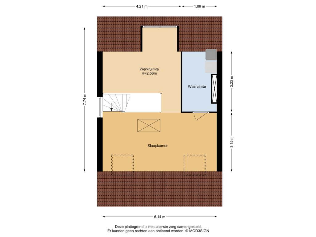 Bekijk plattegrond van 2e Verdieping van Seoellaan 19