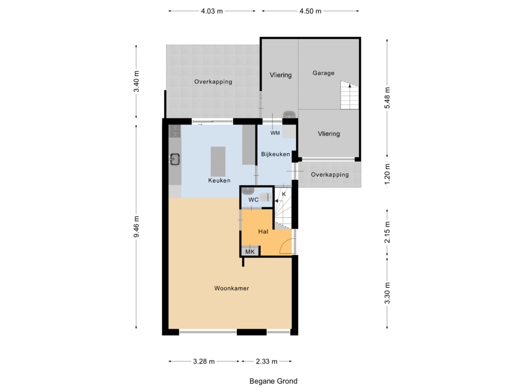 Bekijk plattegrond van Begane Grond van Asselberghsstraat 2