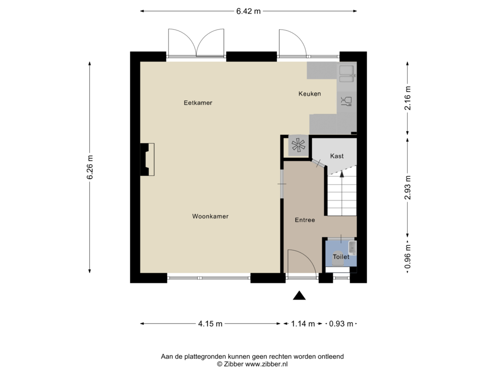 Bekijk plattegrond van Begane Grond van Groeneveltstraat 8