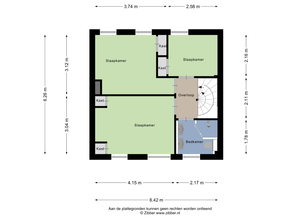 Bekijk plattegrond van Eerste Verdieping van Groeneveltstraat 8