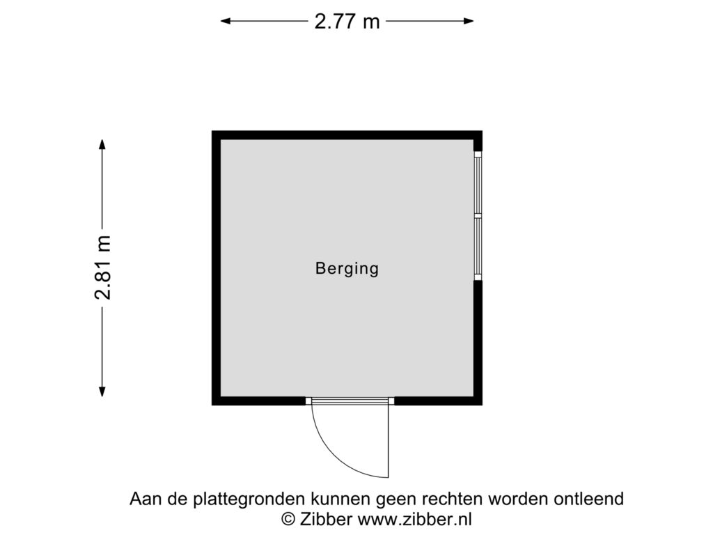 Bekijk plattegrond van Berging van Groeneveltstraat 8