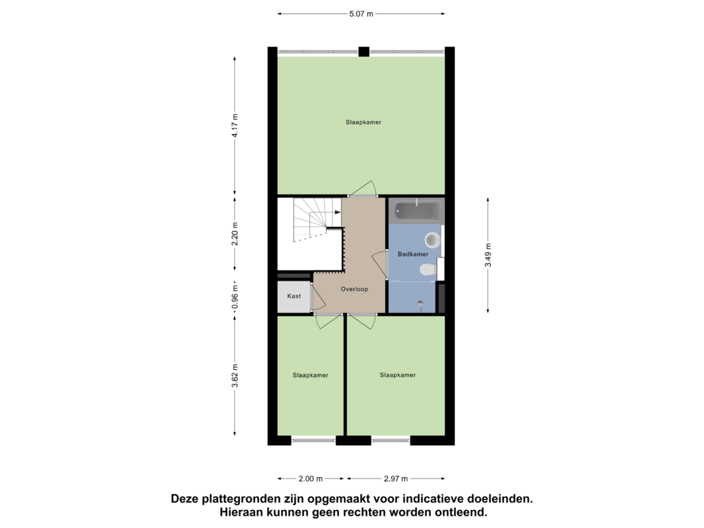 View floorplan of Tweede Verdieping of Sint Jorisstraat 6