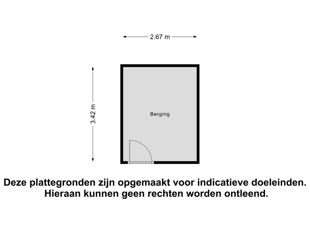 View floorplan of Berging of Sint Jorisstraat 6