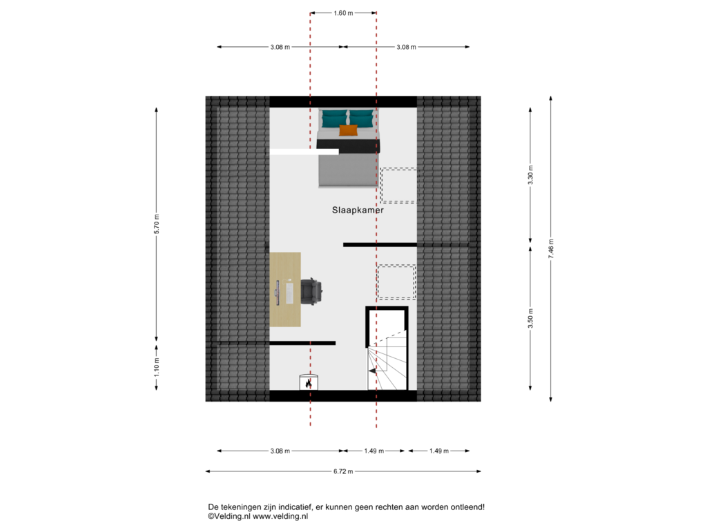 Bekijk plattegrond van Woonlaag 3 van Derde Kampsweg 4