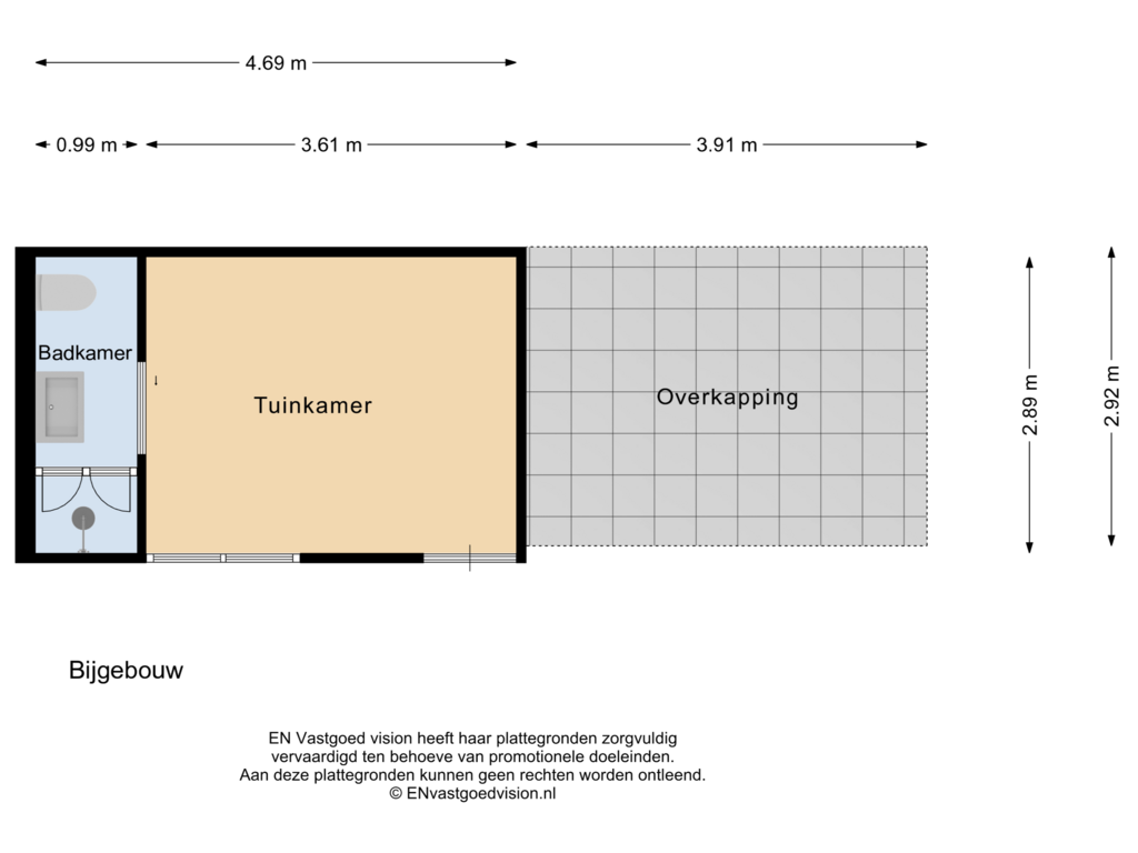 Bekijk plattegrond van Bijgebouw van Peperstraat 15