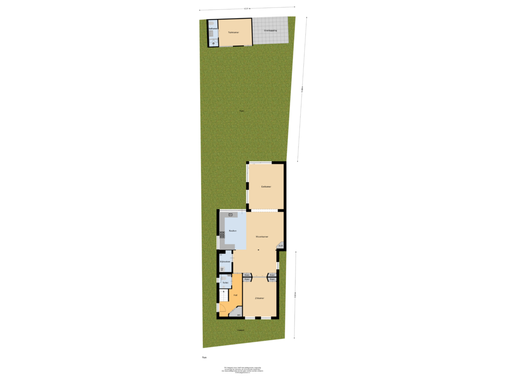 Bekijk plattegrond van Tuin van Peperstraat 15