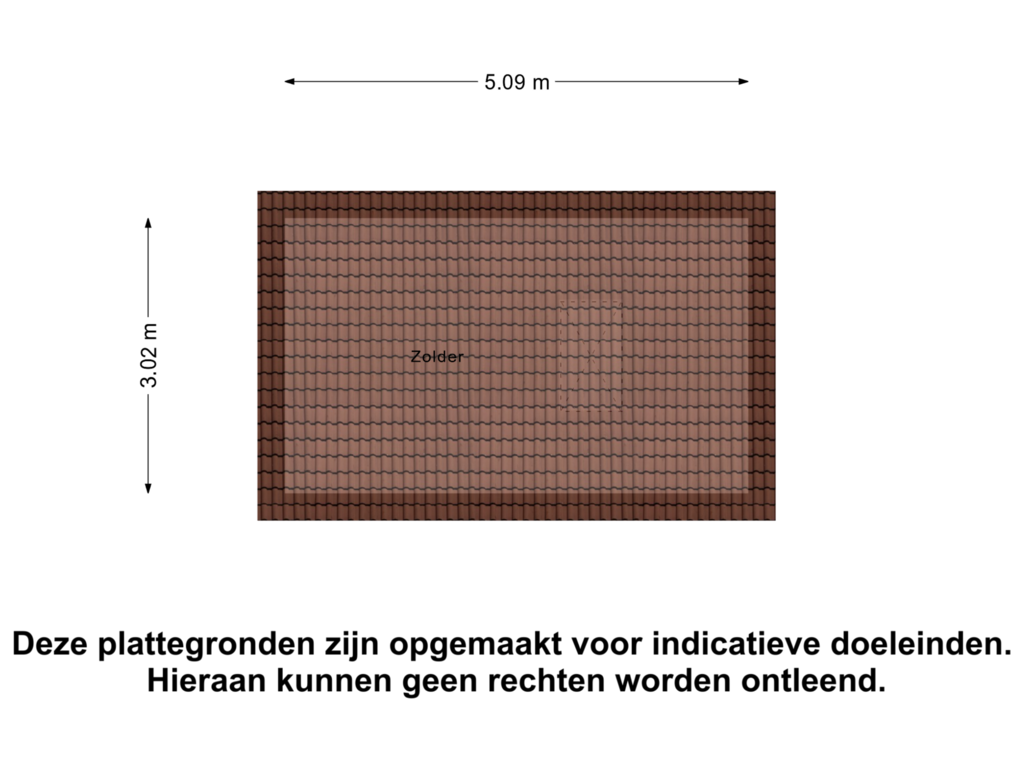 View floorplan of Zolder of Van Meellaan 33