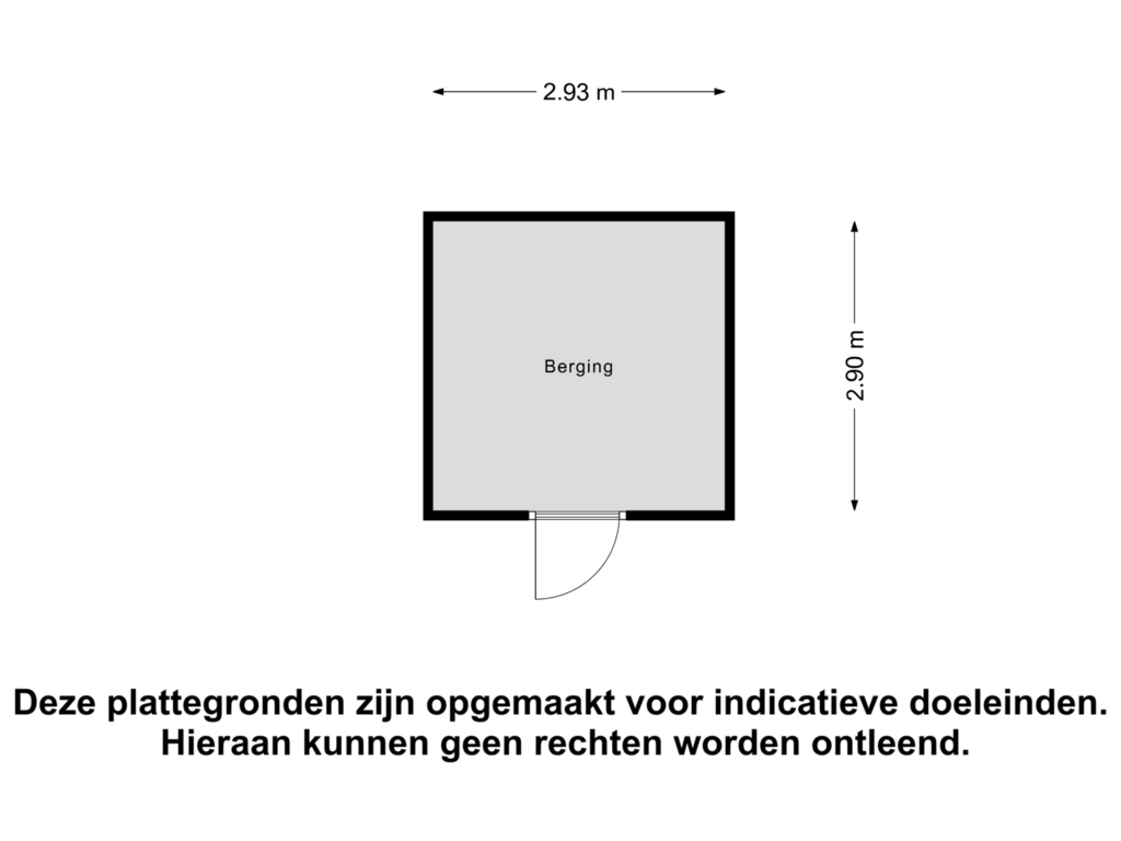 View floorplan of Berging of Van Meellaan 33