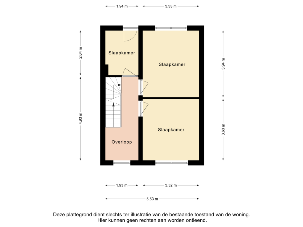 Bekijk plattegrond van Verdieping van Kunderkampstraat 9