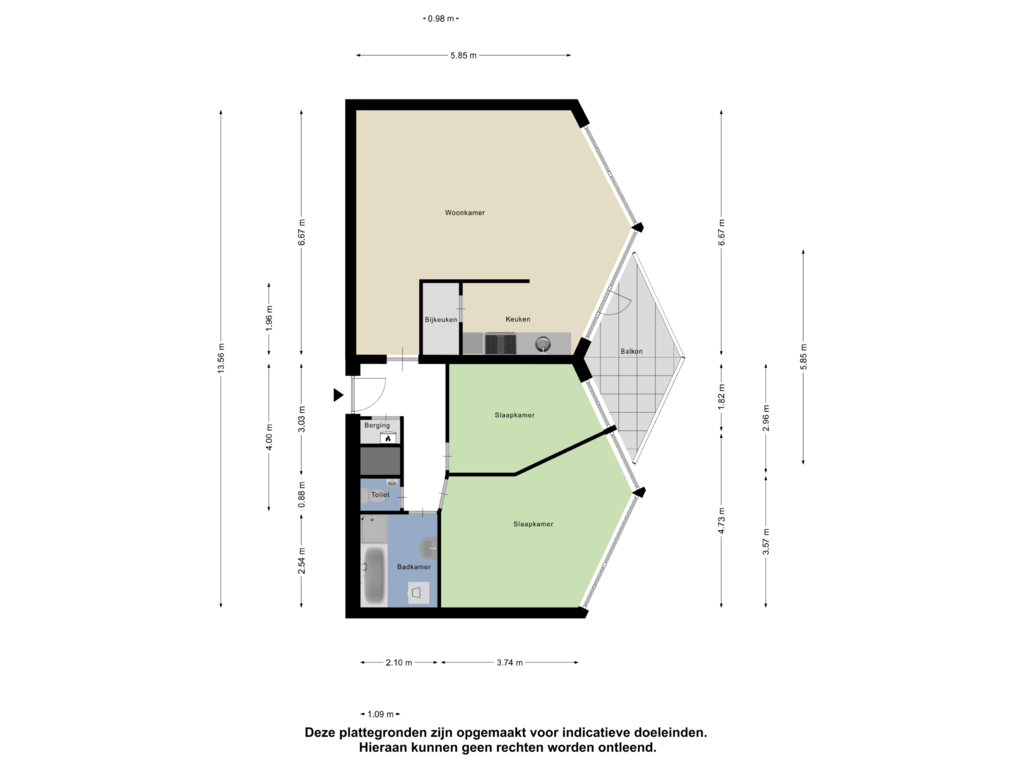 Bekijk plattegrond van Appartement van Stuvesande 414