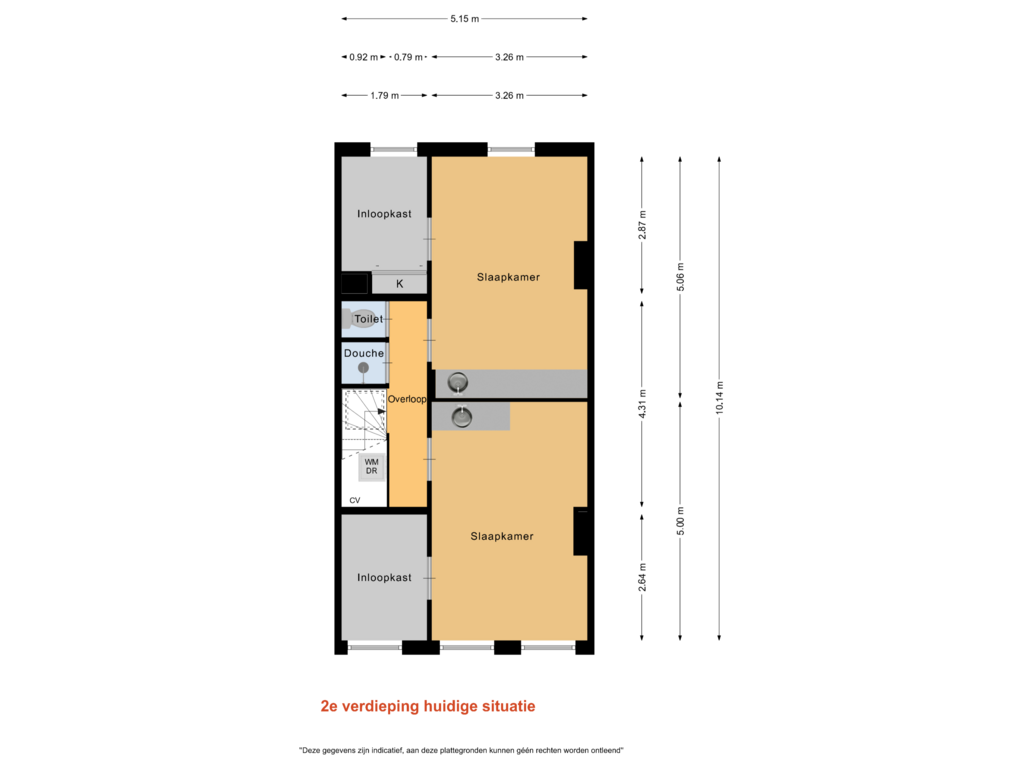 Bekijk plattegrond van 2e verdieping van Schoterweg 168-RD