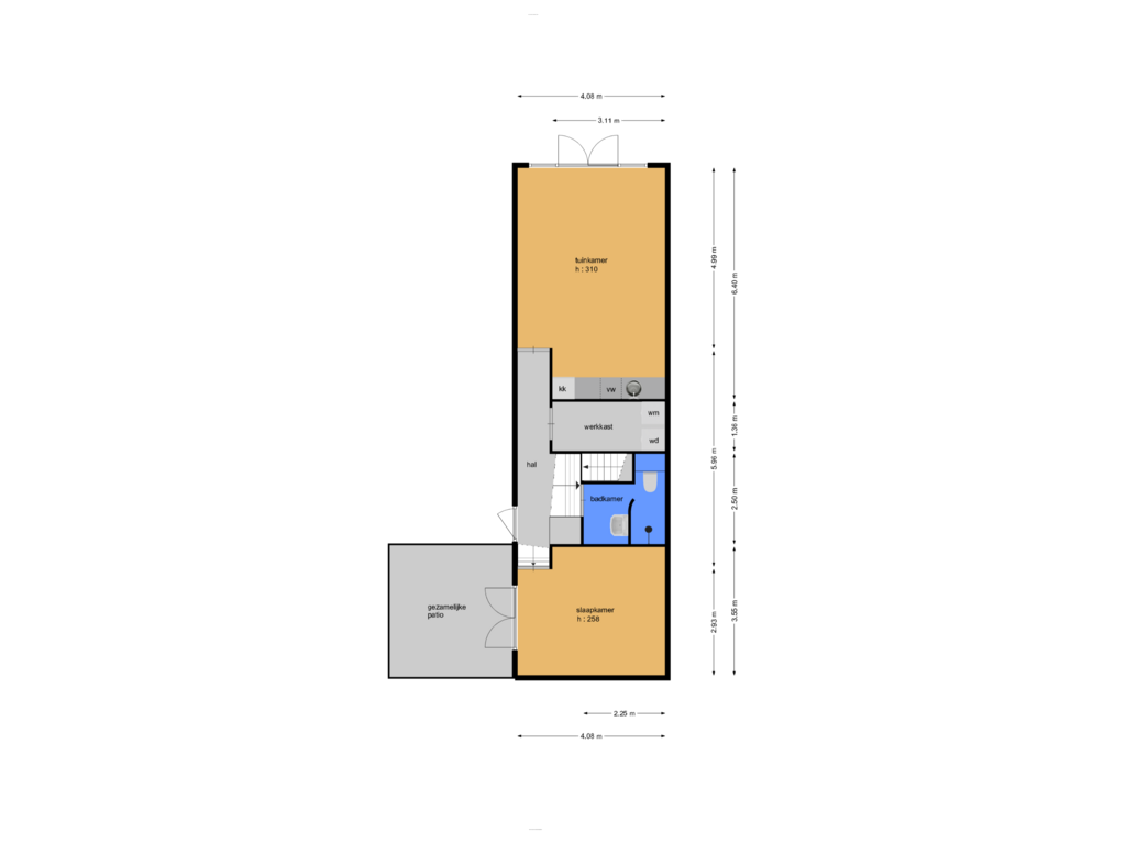 Bekijk plattegrond van begane grond van Botgensstraat 83