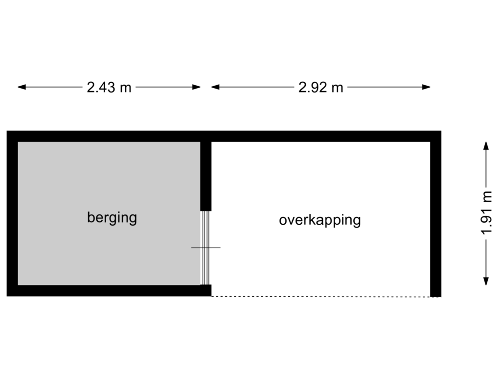 Bekijk plattegrond van berging van Botgensstraat 83