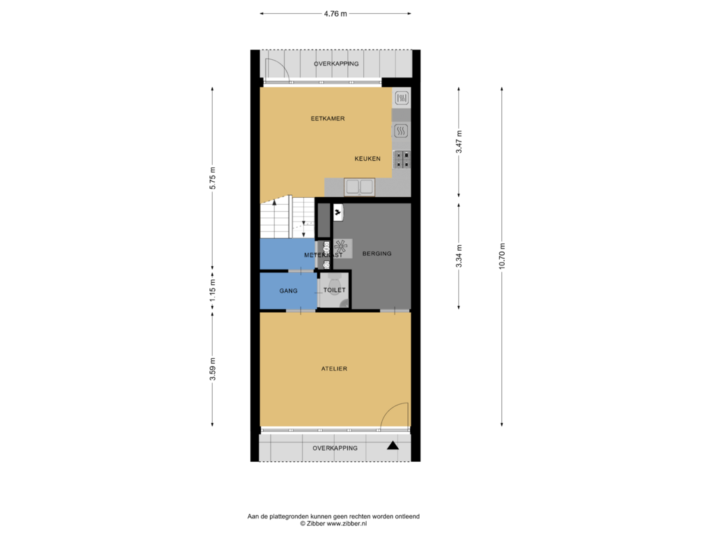 View floorplan of Begane Grond of de Leegte 53