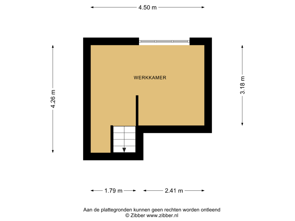 View floorplan of Werkkamer of de Leegte 53