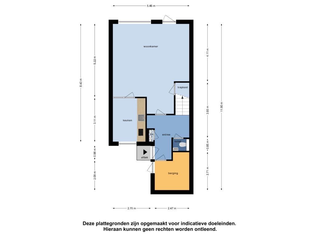 Bekijk plattegrond van Begane Grond van Klaverdreef 38