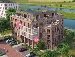 Image of Appartement type A10 (verdieping 2-3) Apartment with shared street entrance