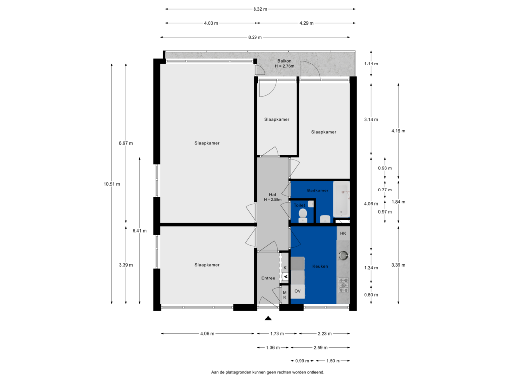 Bekijk plattegrond van Appartement van Jagersdreef 71