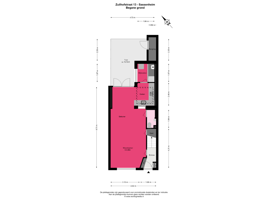 Bekijk plattegrond van Begane_grond van Zuilhofstraat 13