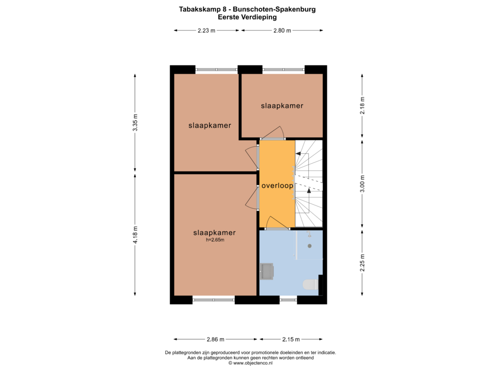 Bekijk plattegrond van EERSTE VERDIEPING van Tabakskamp 8