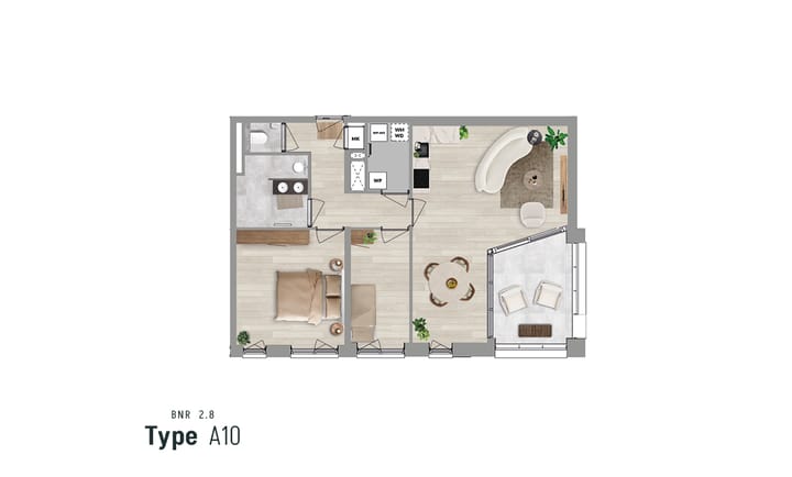 Photo 3 of Appartement type A10 (Bouwnr. 2.13)