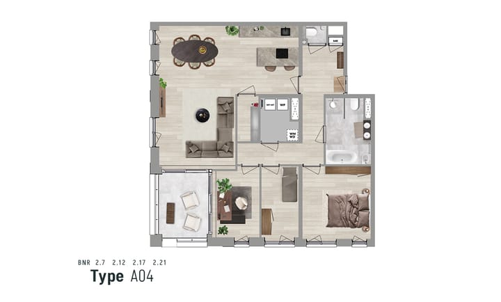 Foto 2 van Appartement | 2e verdieping (Bouwnr. 2.12)