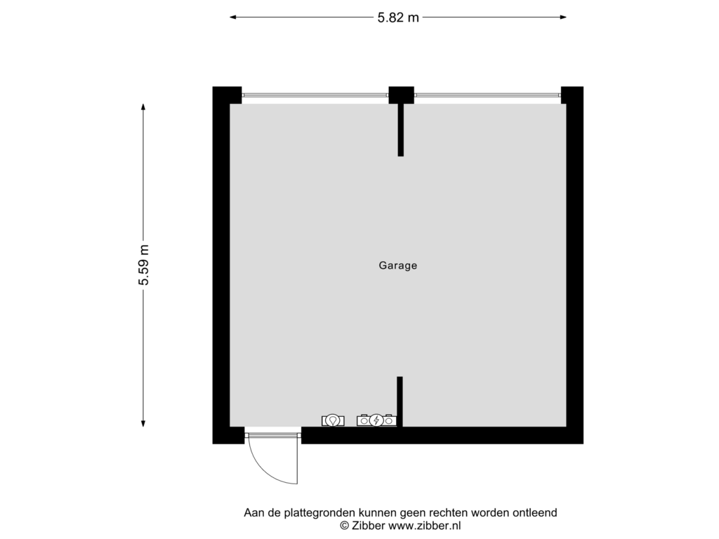 Bekijk plattegrond van Garage van Uranusstraat 25