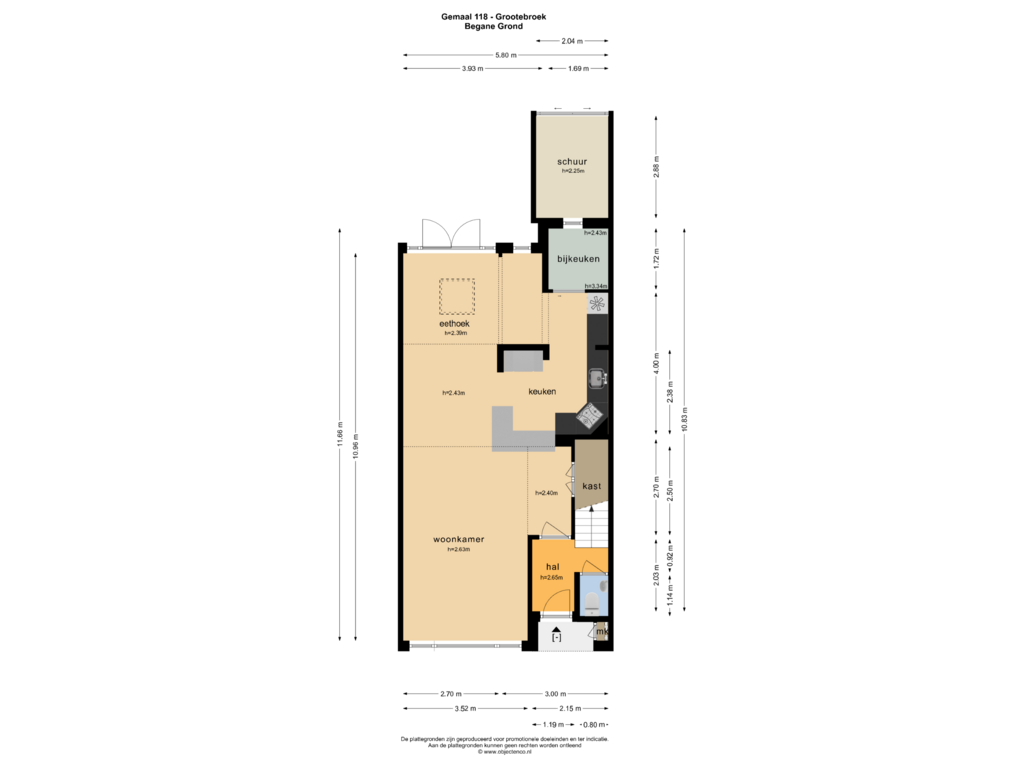 Bekijk plattegrond van BEGANE GROND van Gemaal 118