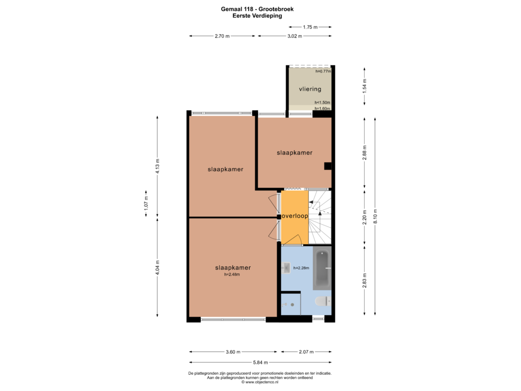 Bekijk plattegrond van EERSTE VERDIEPING van Gemaal 118