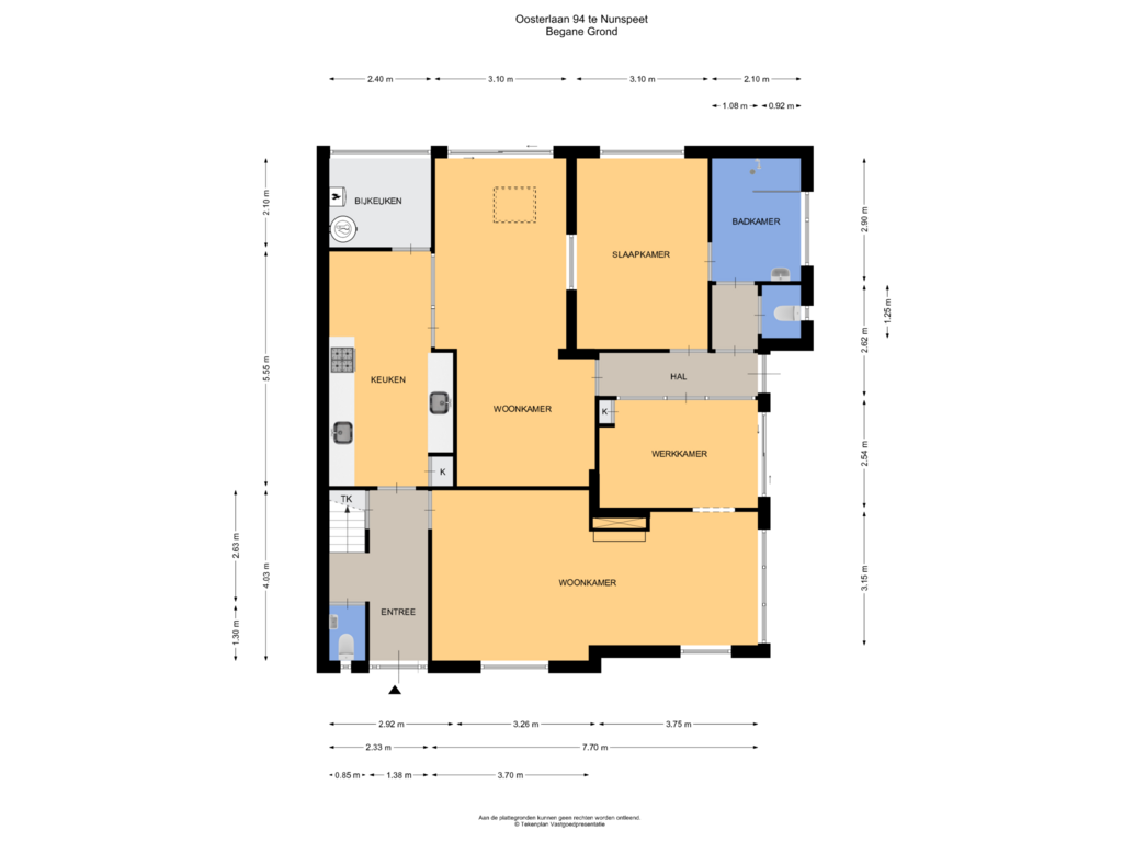 View floorplan of Begane Grond of Oosterlaan 94