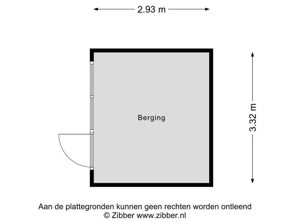 Bekijk plattegrond van Berging van Elzenstraat 5