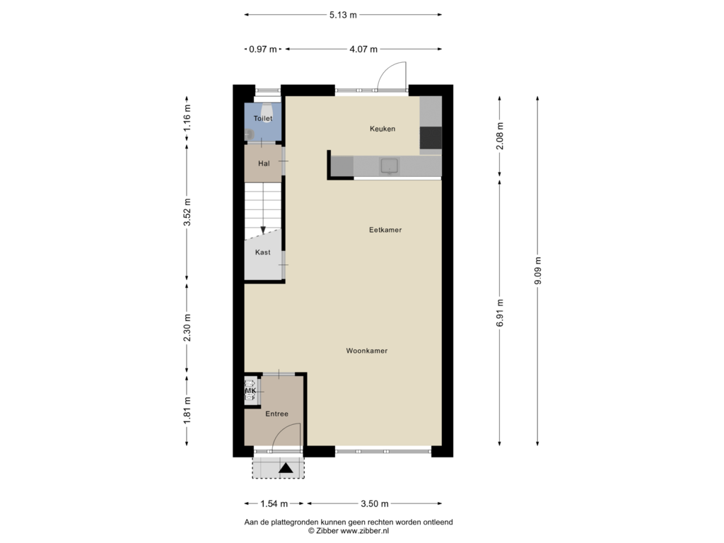 Bekijk plattegrond van Begane Grond van Stormvogelstraat 31