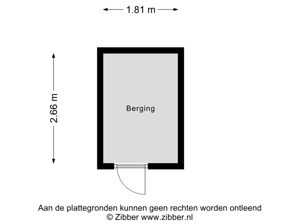 Bekijk plattegrond van Berging van Stormvogelstraat 31