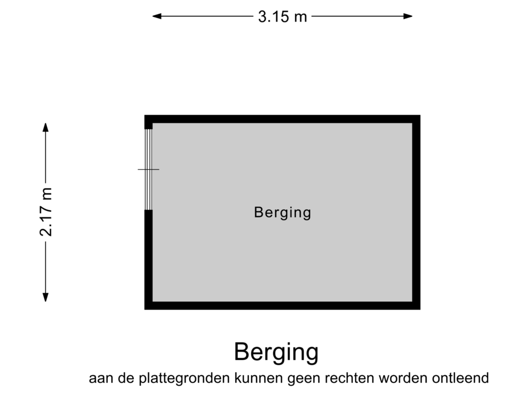 Bekijk plattegrond van Berging van van Aalstplein 43