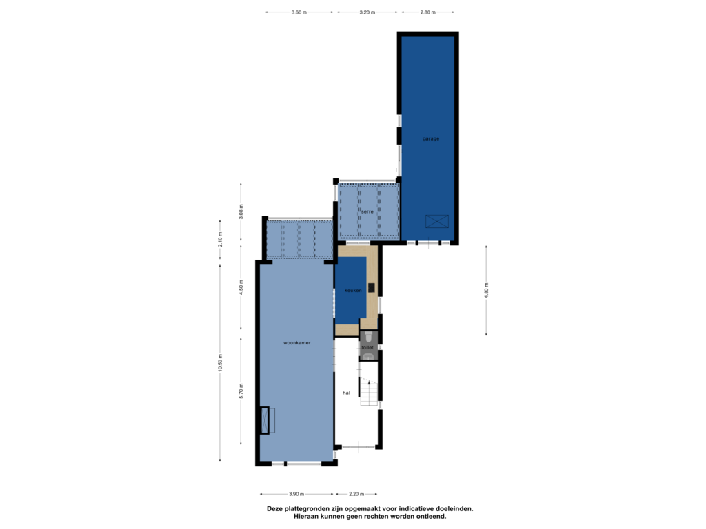 Bekijk plattegrond van Begane grond van Pascalweg 78