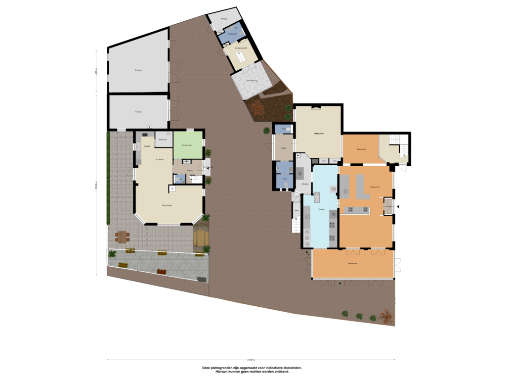 Bekijk plattegrond van Begane Grond Tuin Totaaloverzicht van Bruggemeestersstraat 5