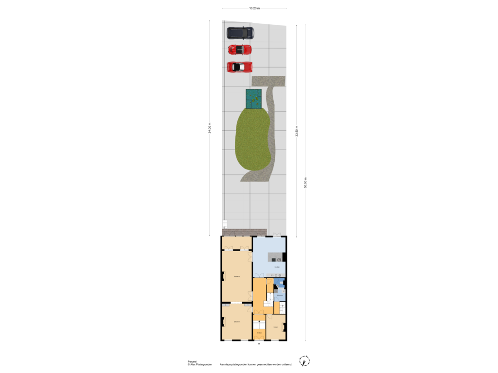 Bekijk plattegrond van Perceel van Laan Copes van Cattenburch 127